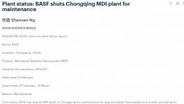 警報！巴斯夫停產(chǎn)檢修！產(chǎn)業(yè)鏈瀕臨斷貨！