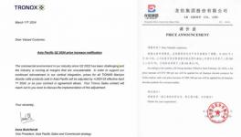 20多家化工企業集體漲價！優選鈦白粉在這里！